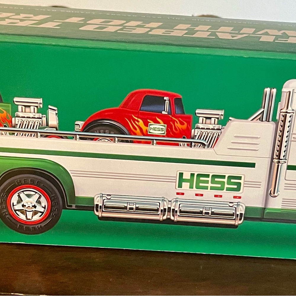 2022 Hess Truck Flatbed Truck with Hotrods Brand New in Box